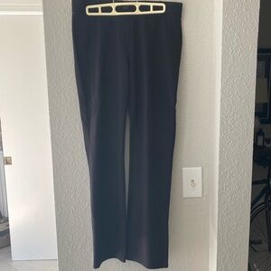 BETABRAND Straight-Leg Classic Dress Pant Yoga Pants (Black) - M Petite